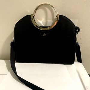 Vtg Black and Silver unique Bag